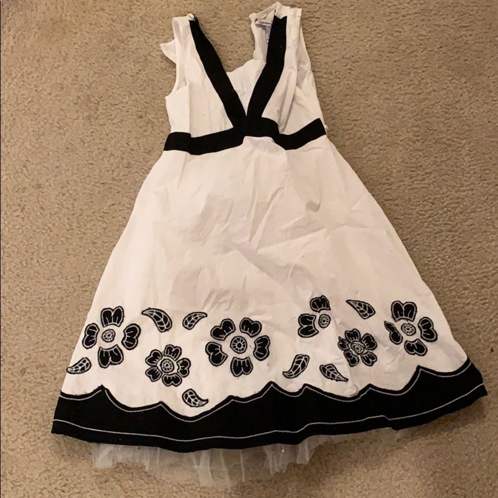 Black and white formal dress for kids